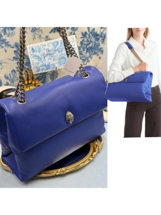 Kurt Geiger Handbags - 🆕 KURT GEIGER LONDON 🧿 NWT XXL Kew Leather Bag, Deep Blue